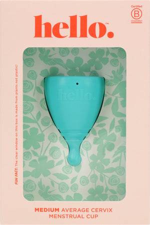 HELLO Menstrual Cup - Medium Blue