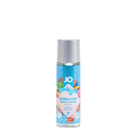 Bubble gum flavored water-based lubricant bottle with silver cap, 60 ml