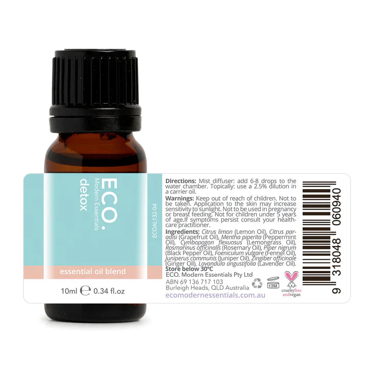 Eco Aroma Essential Oil Blend - Detox (10ml)