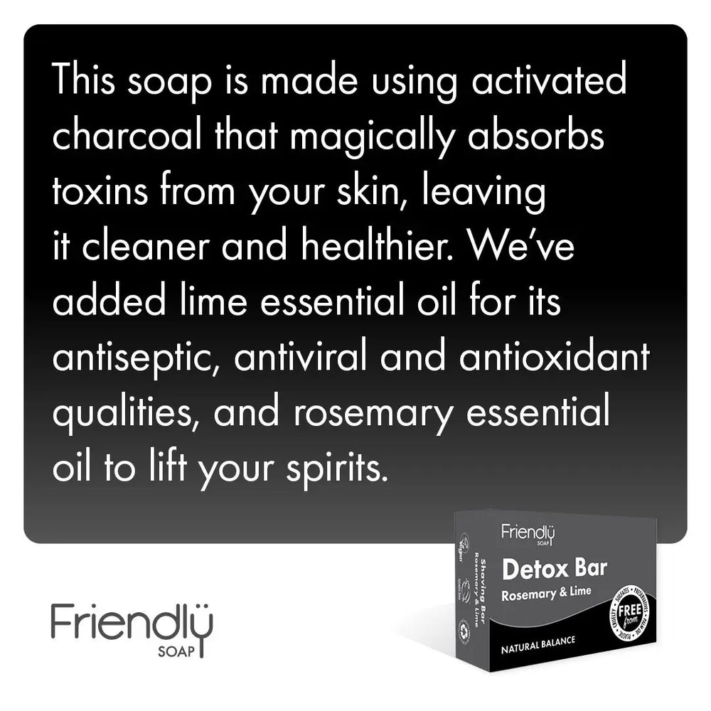 Friendly Soap Detox Bar Soap - Rosemary & Lime