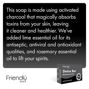 Friendly Soap Detox Bar Soap - Rosemary & Lime