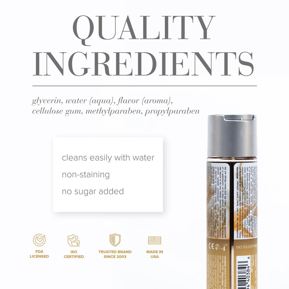 JO H2O Water-Based Lubricant - Peachy Lips (120ml) + Vanilla Cream (30ml)