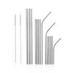 Seed & Sprout Stainless Steel Eco Straw Set and Brushes (12 Pack)