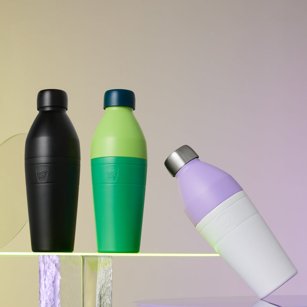 KeepCup Helix Reusable Thermal Bottle & Cup - Large 660ml/22oz Twilight (Lilac/White)