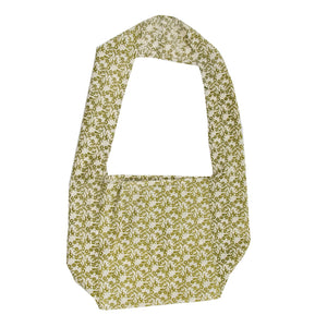 Reusable Shopping Bag with Long Handle - Cotton Lilly Pilly Olive