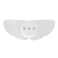 White electrode pad with central module showing plus, home, and minus buttons