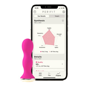 PERIFIT Kegel Pelvic Floor Exerciser & Tracker (App Controlled) - Pink