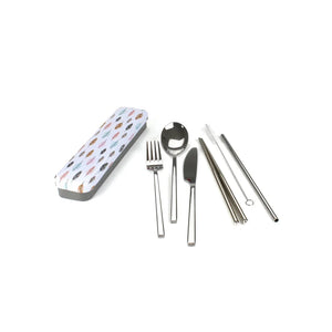 RetroKitchen Carry Your Cutlery Travel Set - Leaves