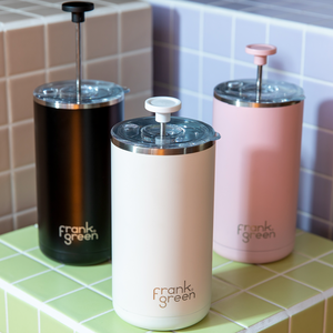 Frank Green Ceramic Insulated French Press Coffee Plunger 475ml (16oz) - Blushed Pink