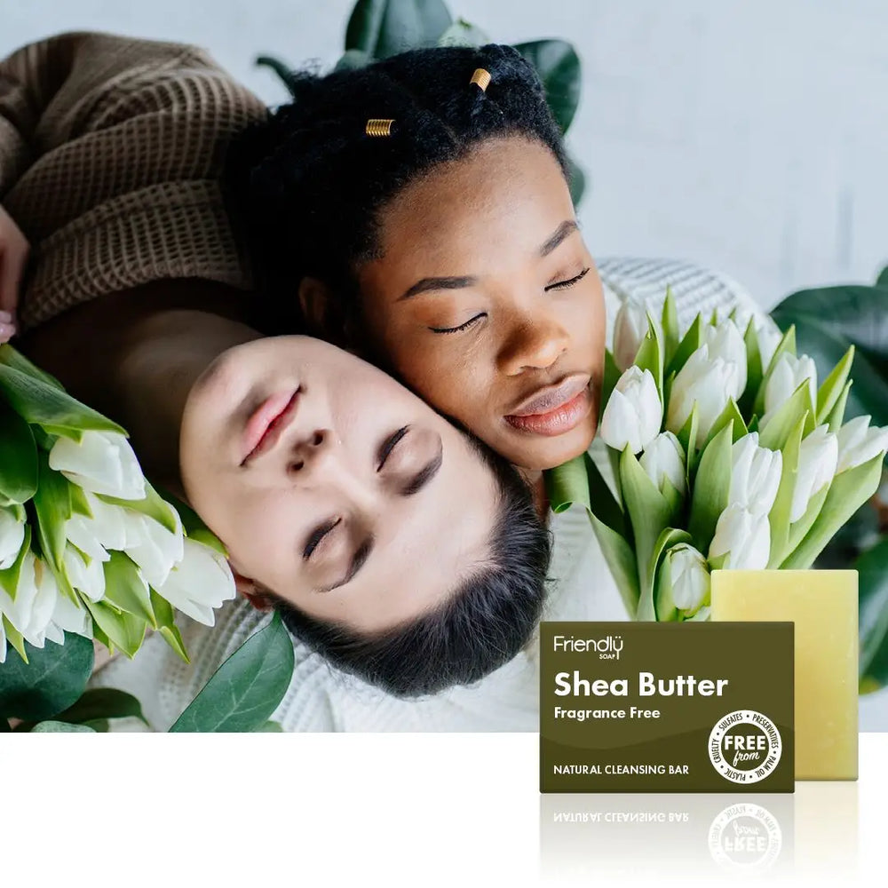 Friendly Soap Shea Butter Cleansing Bar for Face and Body (Fragrance-Free)