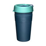 KeepCup Stainless Steel Thermal Coffee Cup - Large 16oz Turquoise/Blue (Australis)