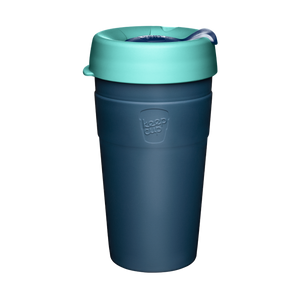 KeepCup Stainless Steel Thermal Coffee Cup - Large 16oz Turquoise/Blue (Australis)