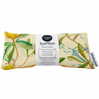 Botanical eye pillow gift set with two lavender wheatbags eye pillows, printed covers