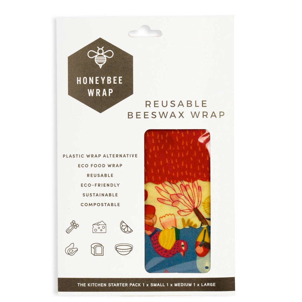 Beeswax Wrap - Kitchen Starter Pack - S, M, L (3 Pack)-kitchen-MintEcoShop