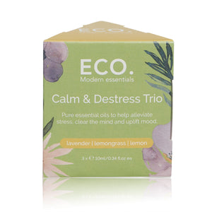 Eco Aroma Essential Oil Trio - Calm & Destress (3 Pack)