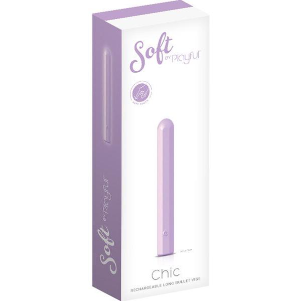 PLAYFUL Soft Chic Long Bullet Vibe - Purple