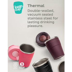 KeepCup Stainless Steel Thermal Coffee Cup - Large 16oz (Black)