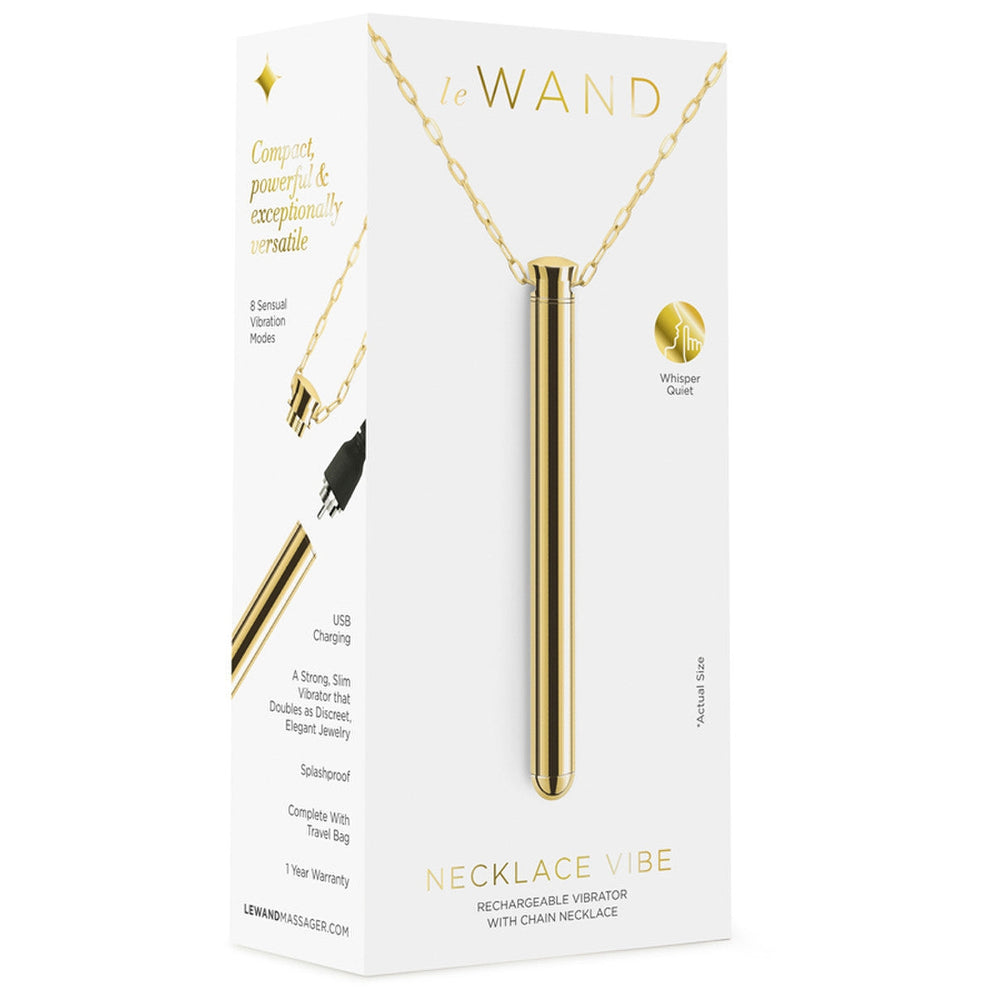 LE WAND Chrome Vibrating Necklace - Gold