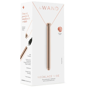 LE WAND Chrome Vibrating Necklace - Rose Gold