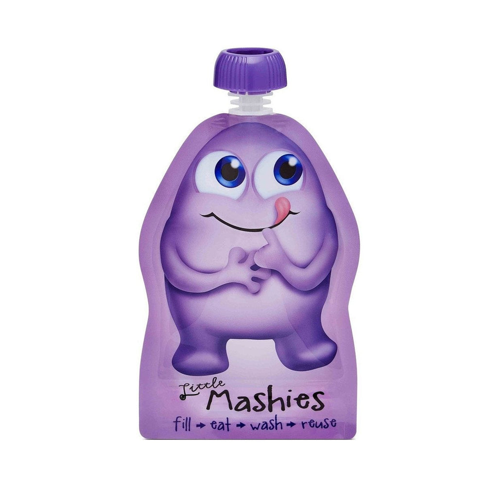 Little Mashies Reusable Squeeze Food Pouch - Purple (2 Pack)