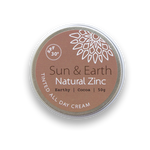 Sun & Earth Natural Zinc Tinted All Day Cream - Earthy / Cocoa (50g)