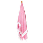 Seven Seas Turkish Towel / Sarong - Premium Diamond Jewel - Fuschia Pink