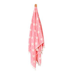 Seven Seas Turkish Towel / Sarong - Premium Stars - Punch Pink