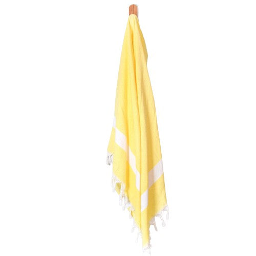 Seven Seas Turkish Towel / Sarong - Premium Diamond Jewel - Yellow