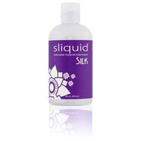 sliquid intimate hybrid lubricant bottle, Silk label on purple bottle