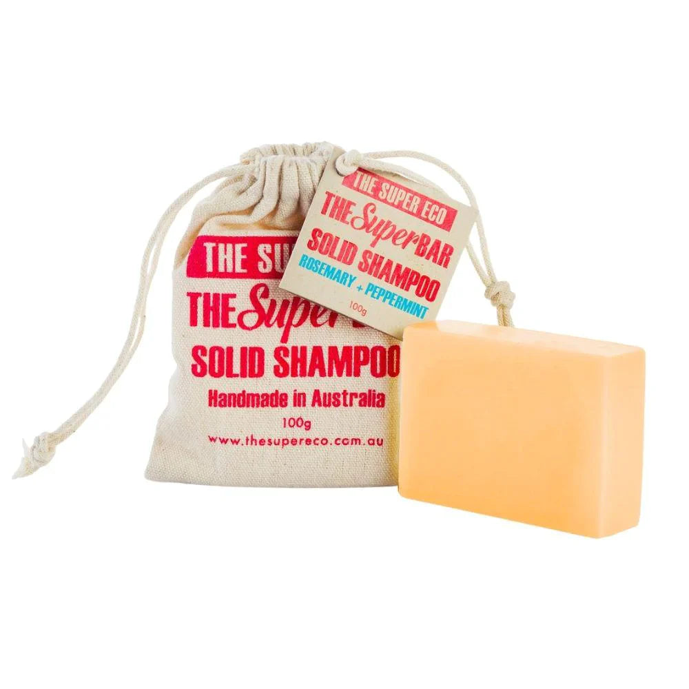 The Super Eco Shampoo Bar - Rosemary & Peppermint (100g)