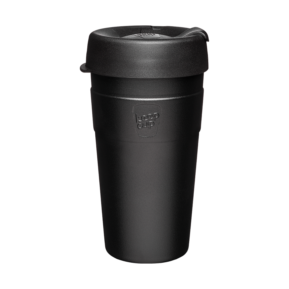 KeepCup Stainless Steel Thermal Coffee Cup - Large 16oz (Black)