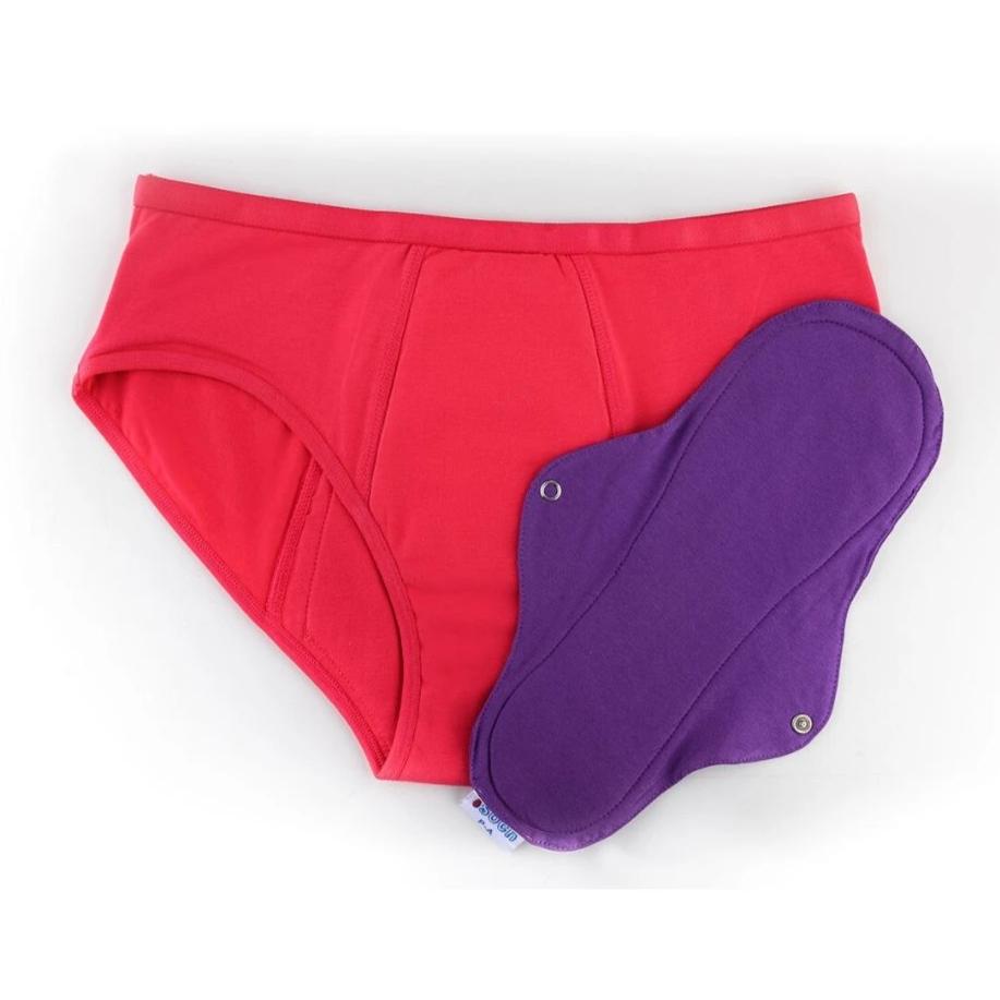 SOCHGREEN Period Underwear with 1 x Insert - Purple (Last Sizes - XS & 2XL  only)