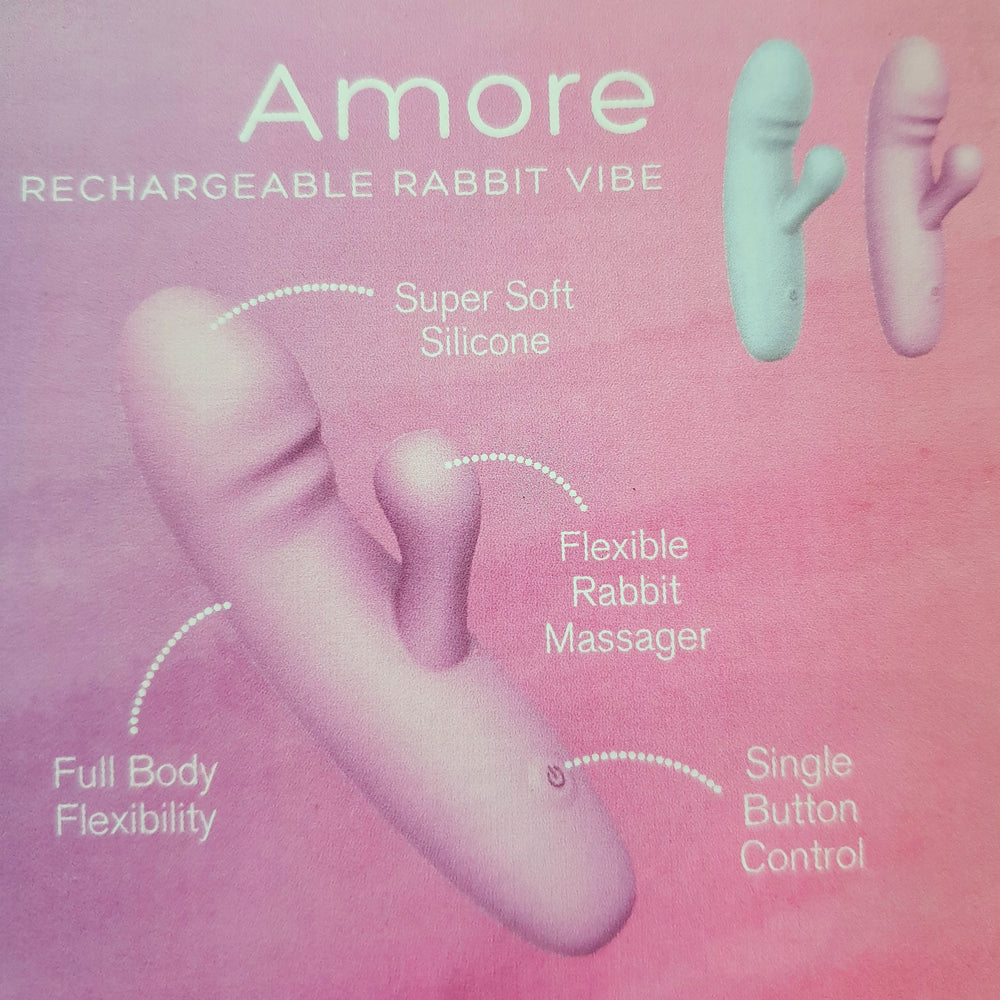 PLAYFUL Soft Amore Rabbit Vibrator - Blue