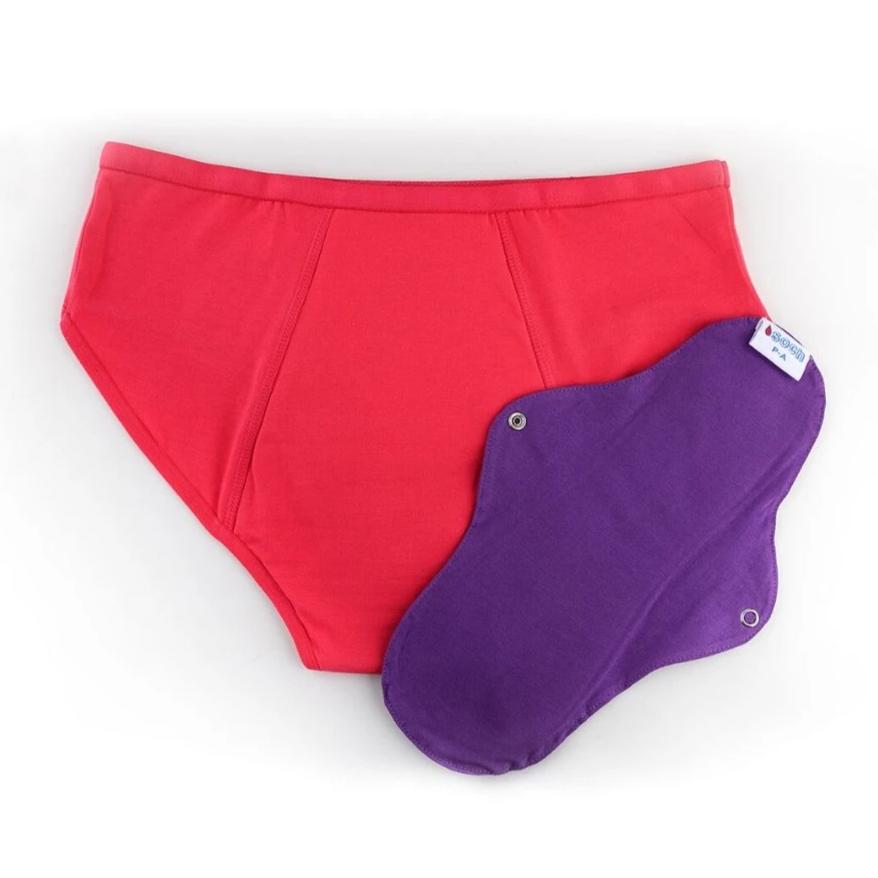 SOCHGREEN Period Underwear with 1 x Insert - Pink (Last Sizes - XS & 2XL only)