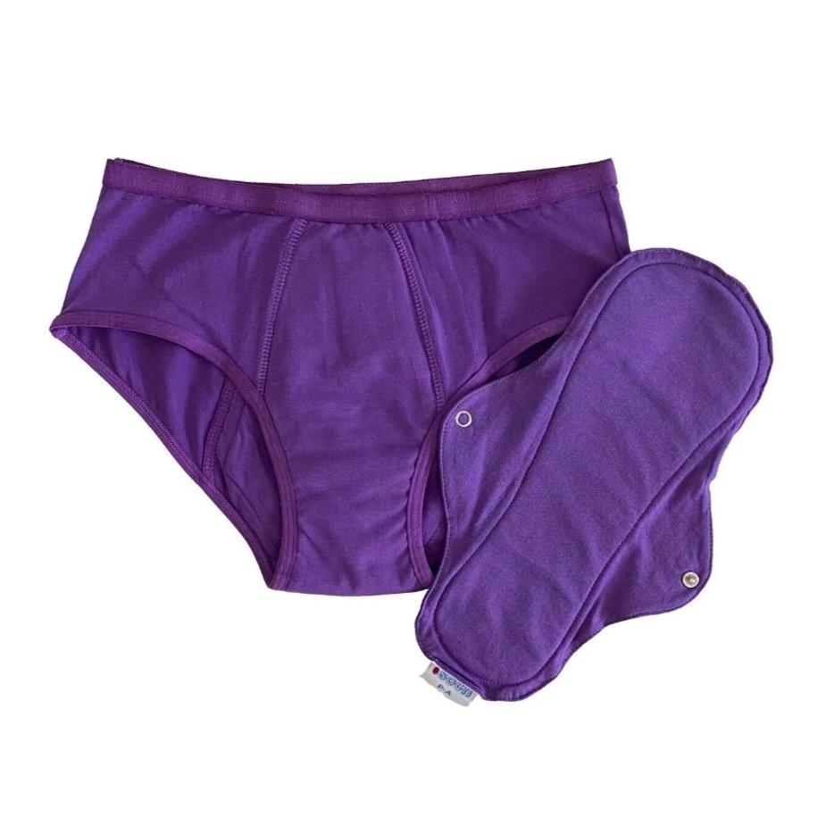 SOCHGREEN Period Underwear with 1 x Insert - Purple (Last Sizes
