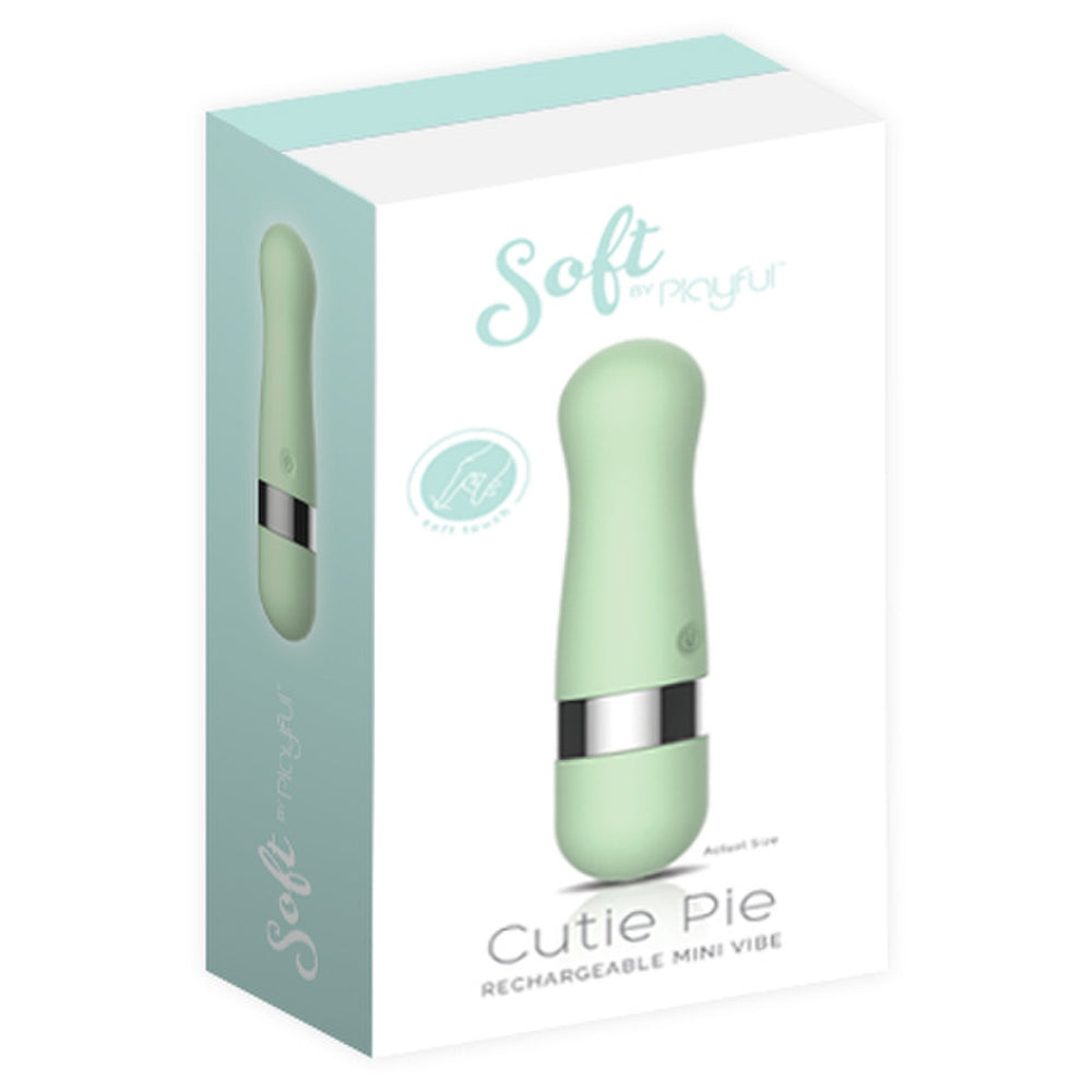 PLAYFUL Soft Cutie Pie Mini Vibrator - Mint Green