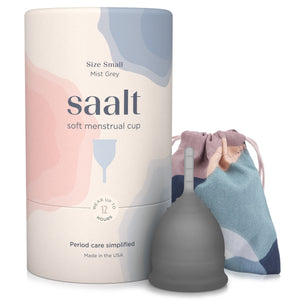 
            
                Load image into Gallery viewer, SAALT Menstrual Cup Soft - Small Mist Grey
            
        