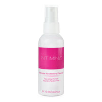 Intimina intimate accessory cleaner bottle, white and pink spray, 75 ml