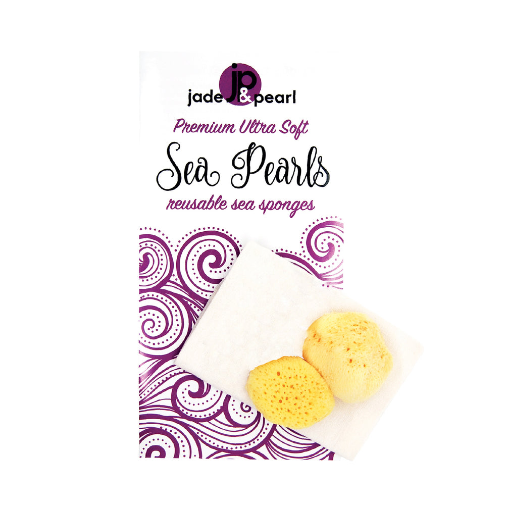 Sea Pearls Reusable Sea Sponges - Jade and Pearl