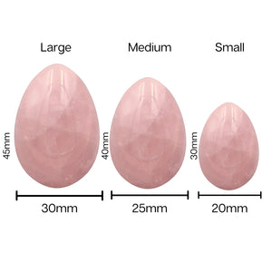 
            
                Load image into Gallery viewer, PRECIOUS GEMS Yoni Egg Set - Rose Quartz Undrilled (Set of 3)
            
        