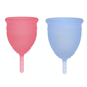 
            
                Load image into Gallery viewer, SAALT Menstrual Cup Duo Pack Original - Small Himalayan Pink &amp;amp; Regular Ocean Blue
            
        
