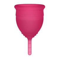 Wild Rose pink teen menstrual cup close-up