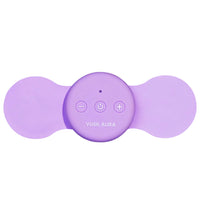 Purple silicone TENS controller with three buttons and two side electrode pads