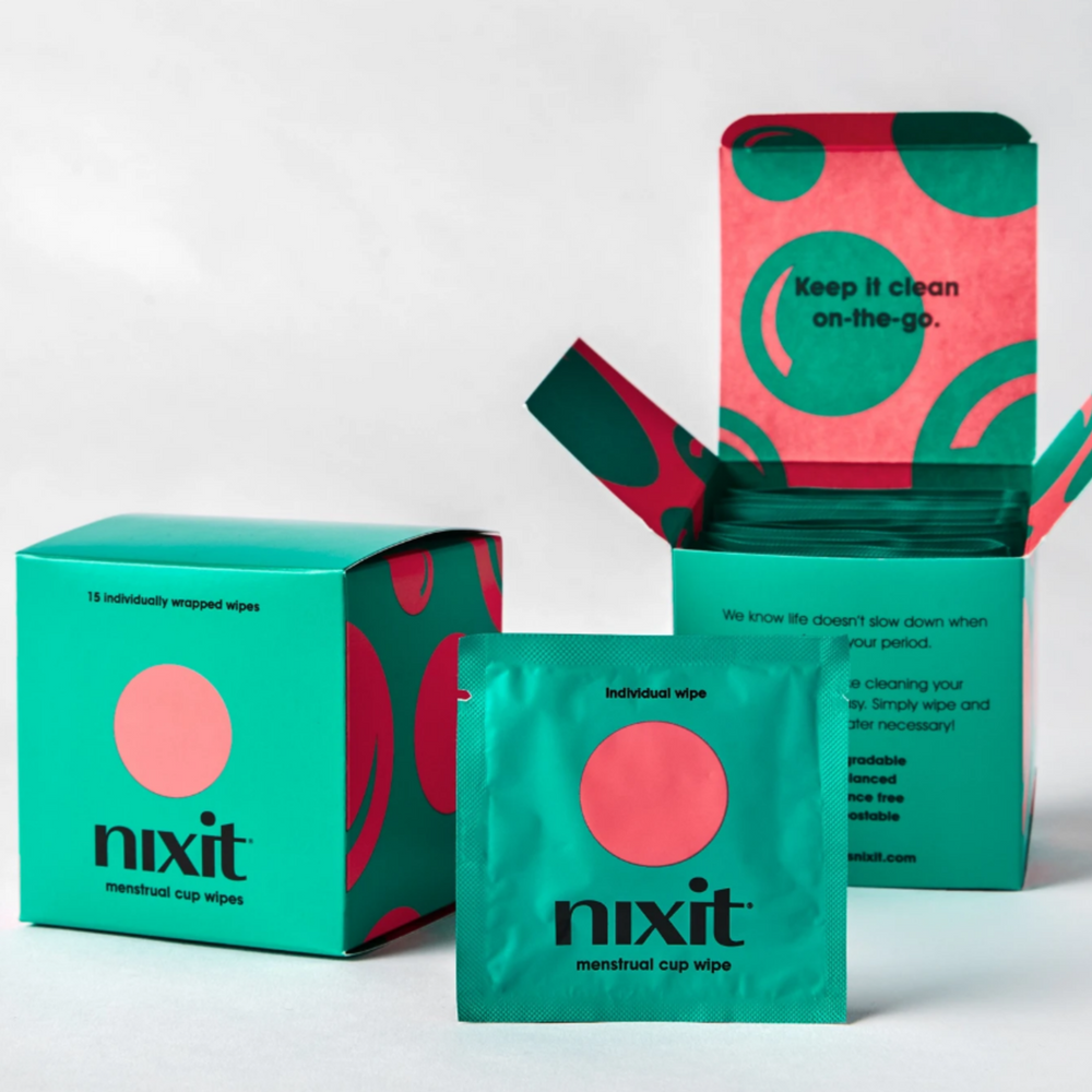 NIXIT Menstrual Cup Wipes (15 wipes)